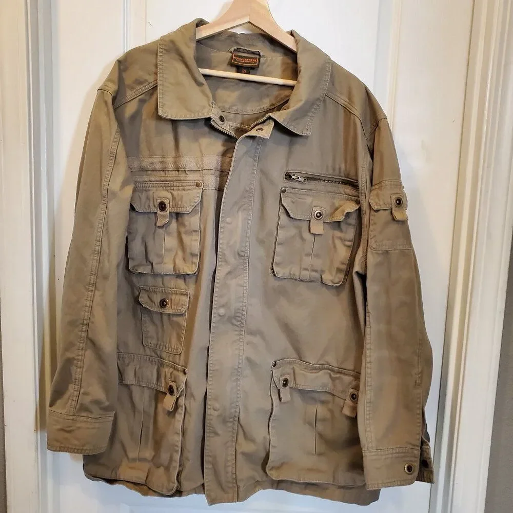 Oversized Utility Cargo Jacket 2xl Plenty of pockets! - Picture 2 of 6